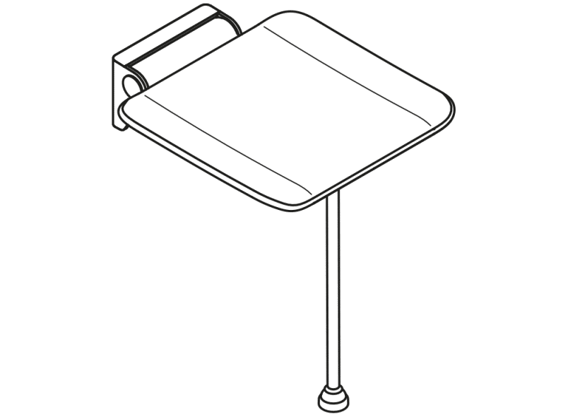900.51.20160 складное сиденье HEWI System 900 - Вид №6