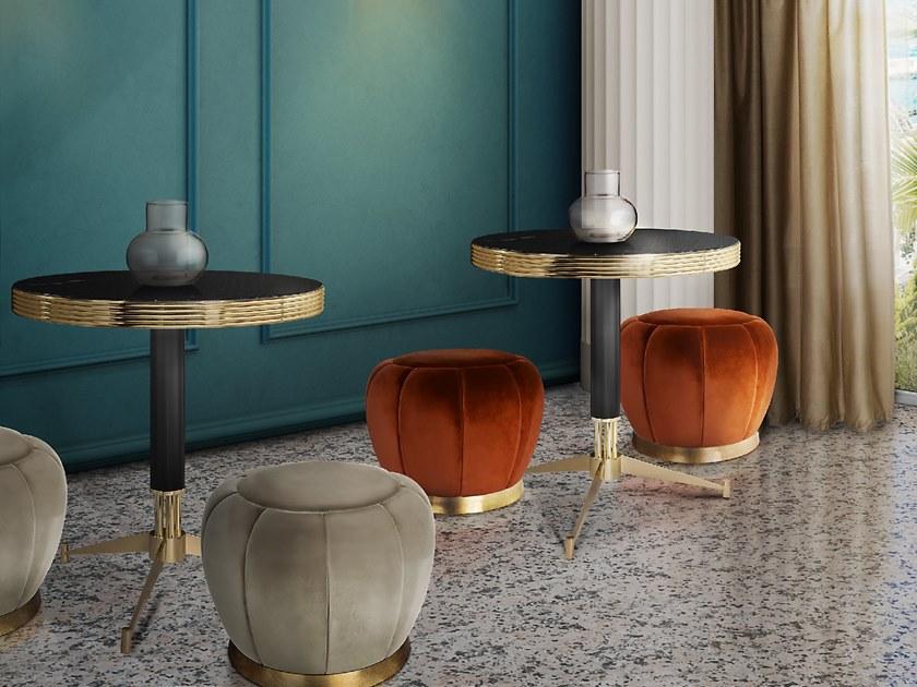 Essential Home Круглый пуф из ткани Florence sun-id-1506235 - Вид №3