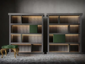 OAK Деревянный книжный шкаф с подсветкой Metronome