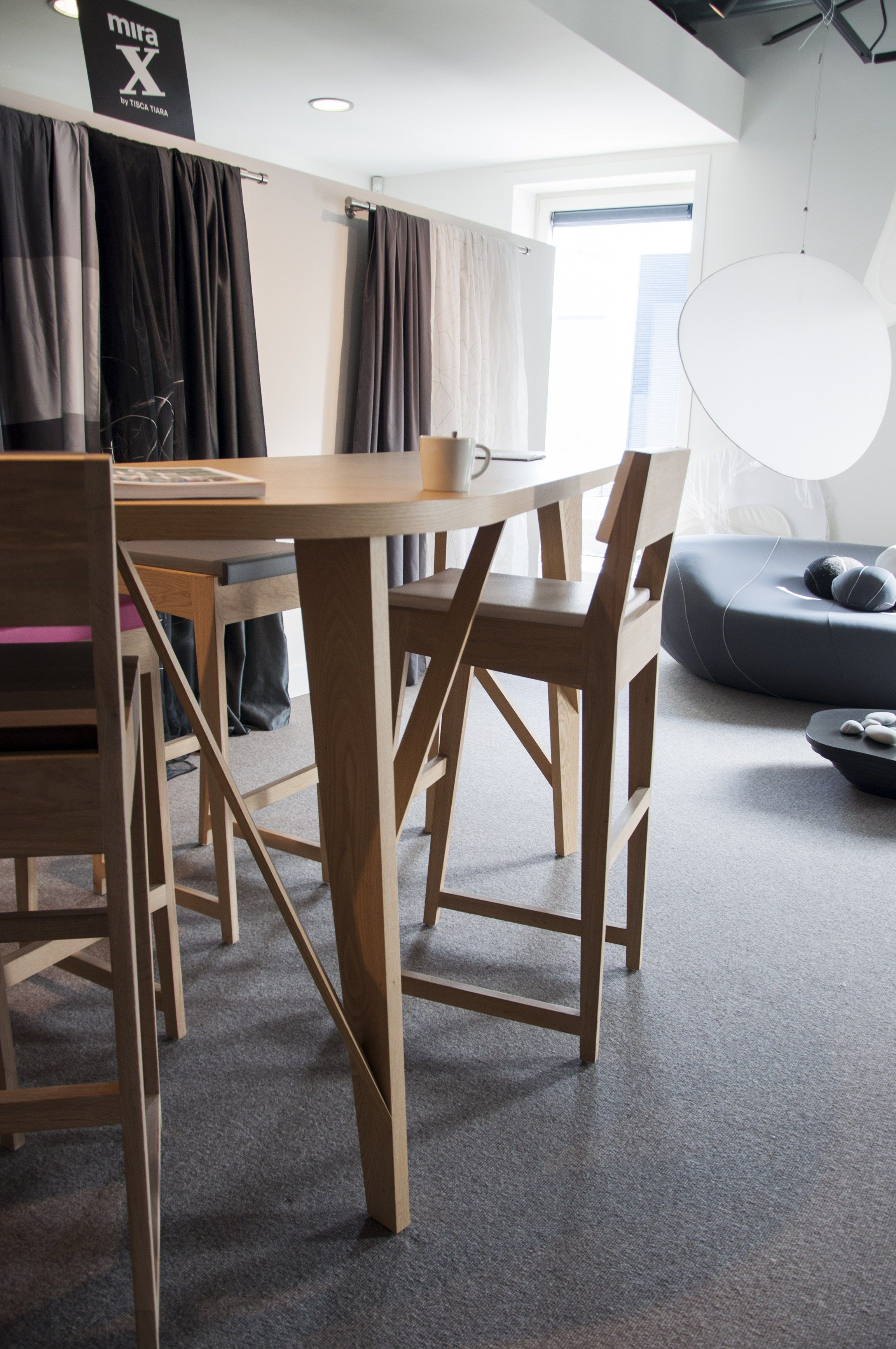 Высокий деревянный стул и QM Foam со спинкой Quinze & Milan номер 26 ARCH-00100658 - Вид №3