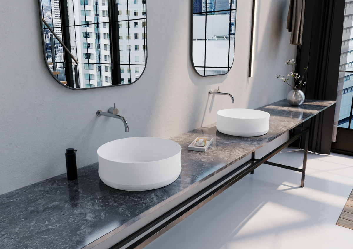 Умывальник KALDEWEI Сталь эмалированная 3186 455 холодный серый 70 3186455 - Вид №2