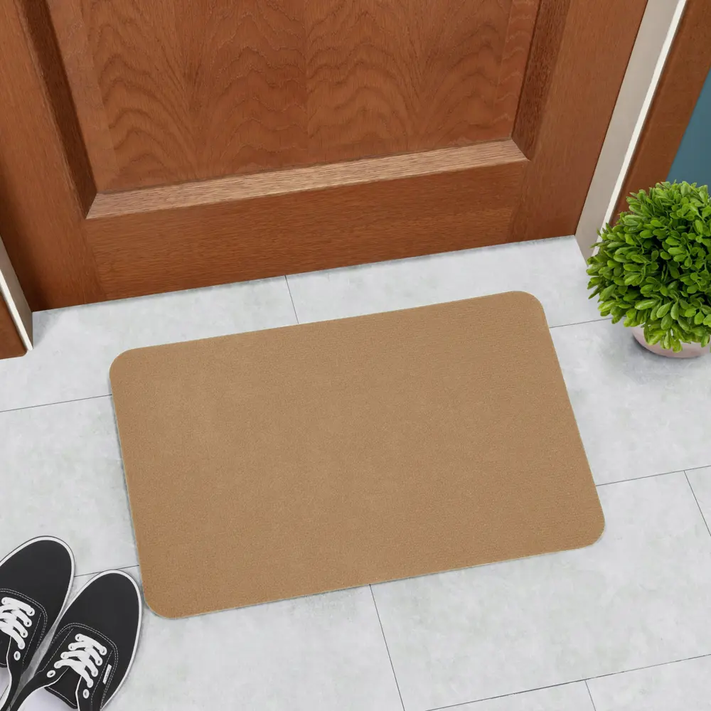 Декоративный коврик Флорт Экспо 49×80 см бежевый 89402562 Технолайн STLM-1404709