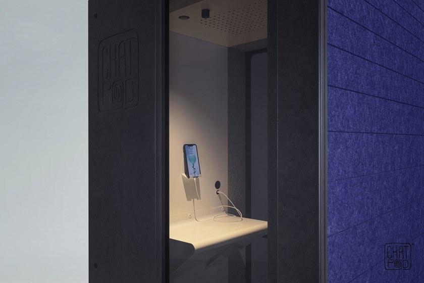 IMPACT ACOUSTIC® Акустическая офисная будка со встроенным освещением  961.10.442.000.00  - Вид №8