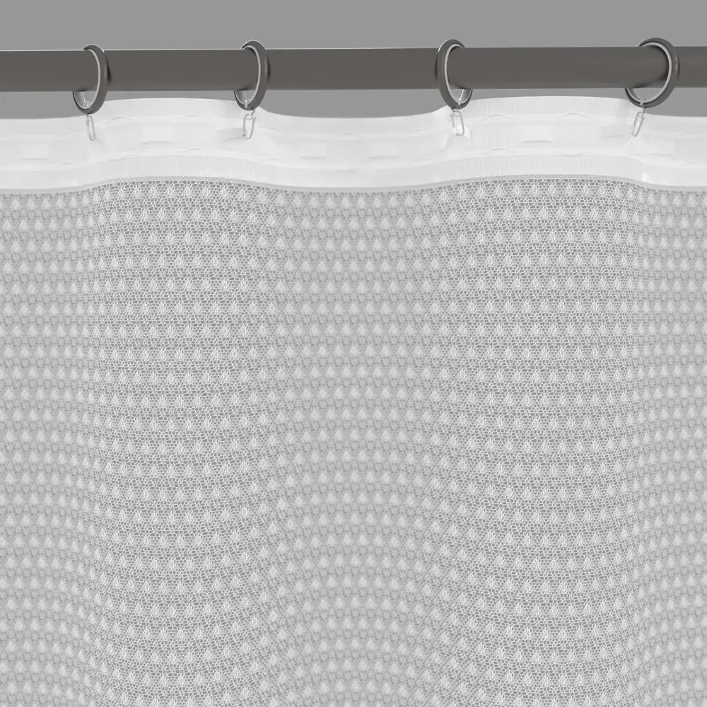 Тренд Белая тюль на шторной ленте 160x200 см для кухни и детской 89433389 Santreyd STLM-1581412 - Вид №4
