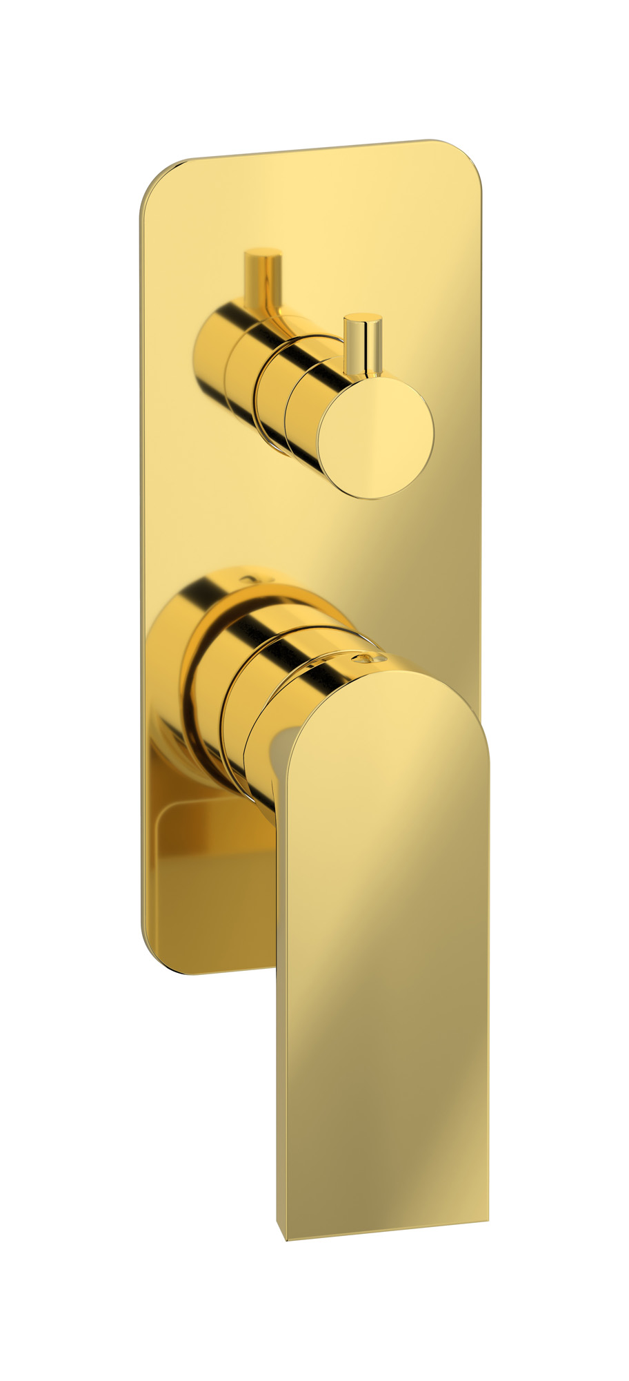 Встроенный смеситель для душа с двухходовым дивертером WE ARE IB k3310oo Gold K3