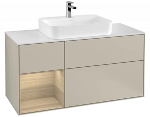 Villeroy&Boch Тумба под раковину Прямоугольная версия F411PCHH Finion Sand Matt Lacquer