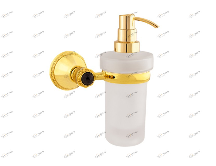 058286.N00.01 Настенный дозатор мыла с кристаллами сваровски Золото 24К Mestre Adriatica