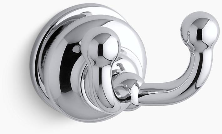 KOHLER Двойной крючок Fairfax для халатов K-12153-CP 