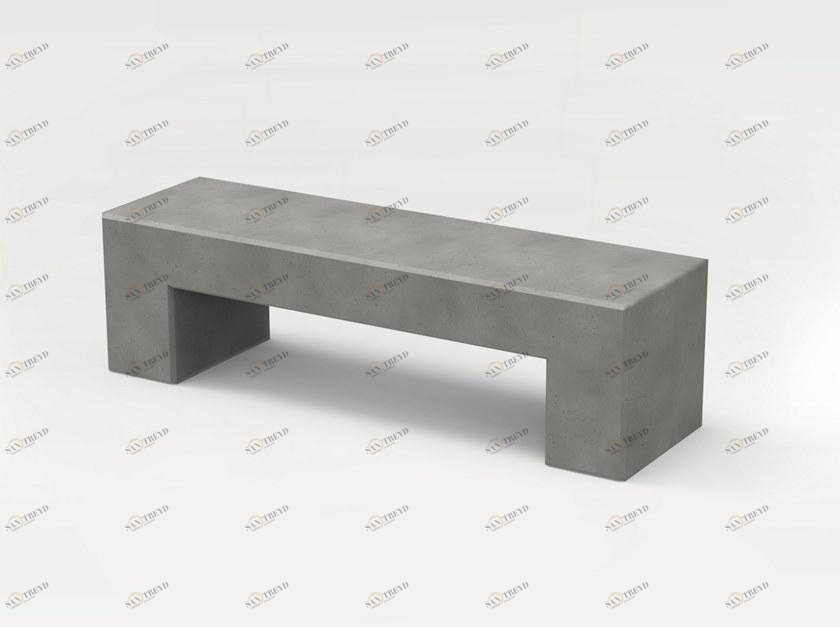 CO33 Бетонная скамейка без спинки Angulus Gb3.21