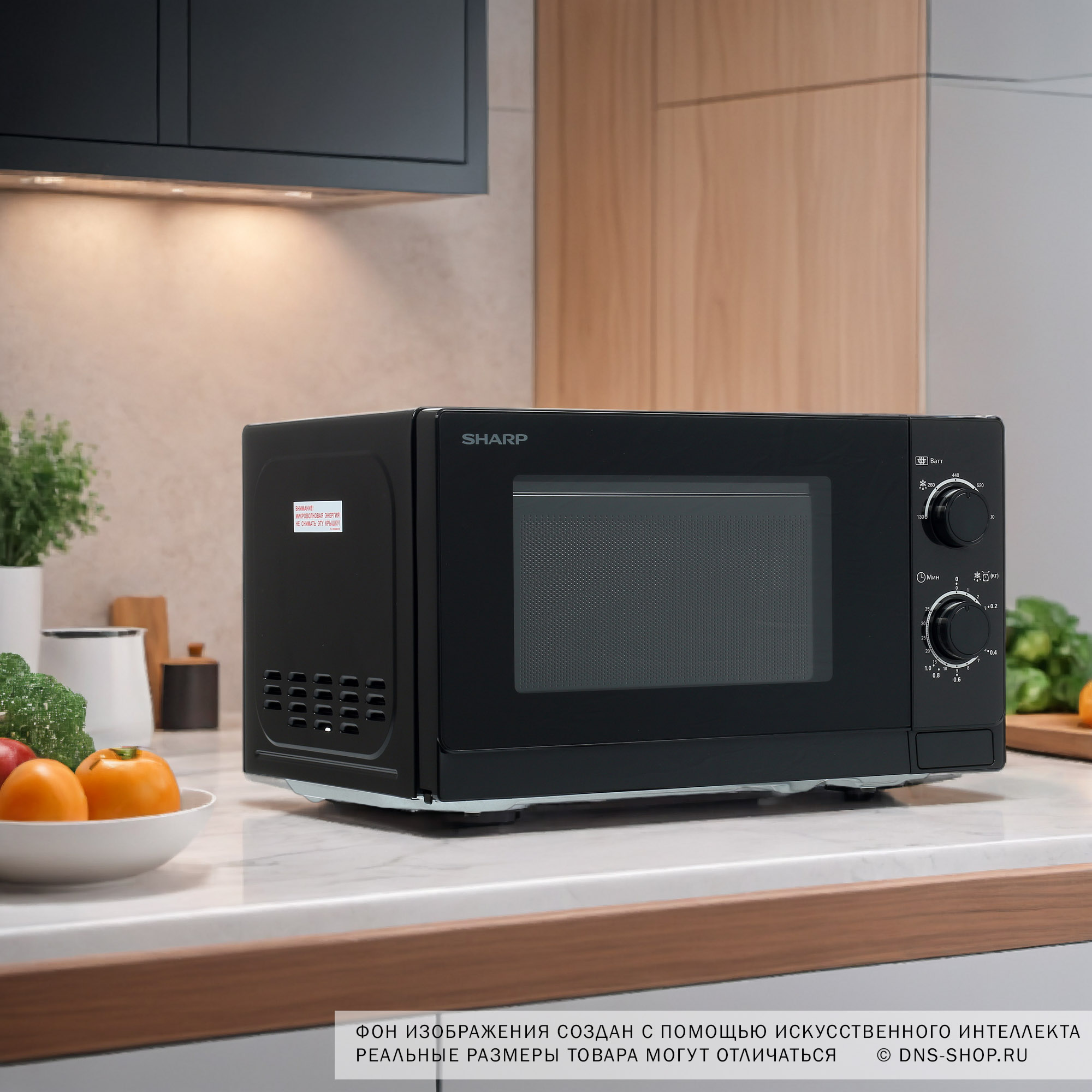 8119902 Микроволновая печь Sharp R-2000RK черный STDN-0015928 - Вид №8