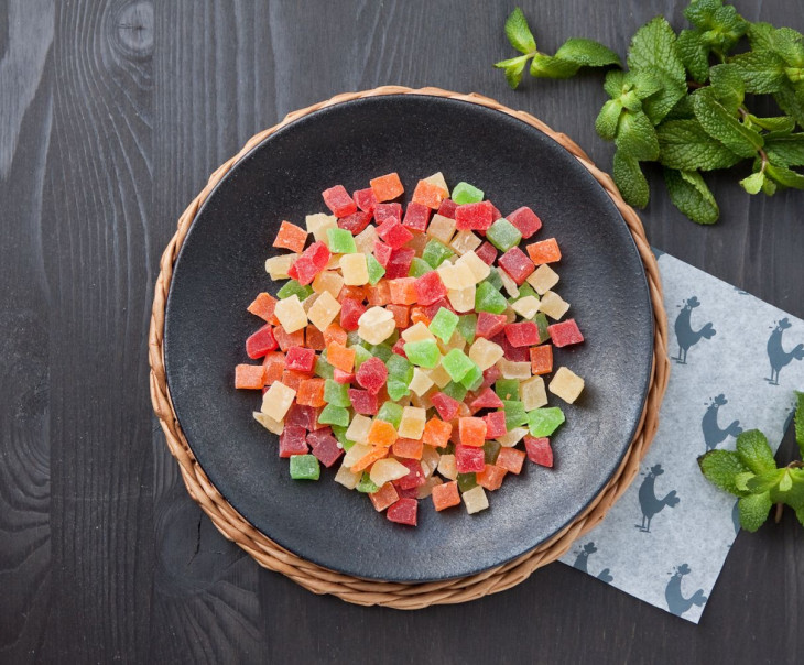 9417 Папайя кубики Микс Вкусляндия 