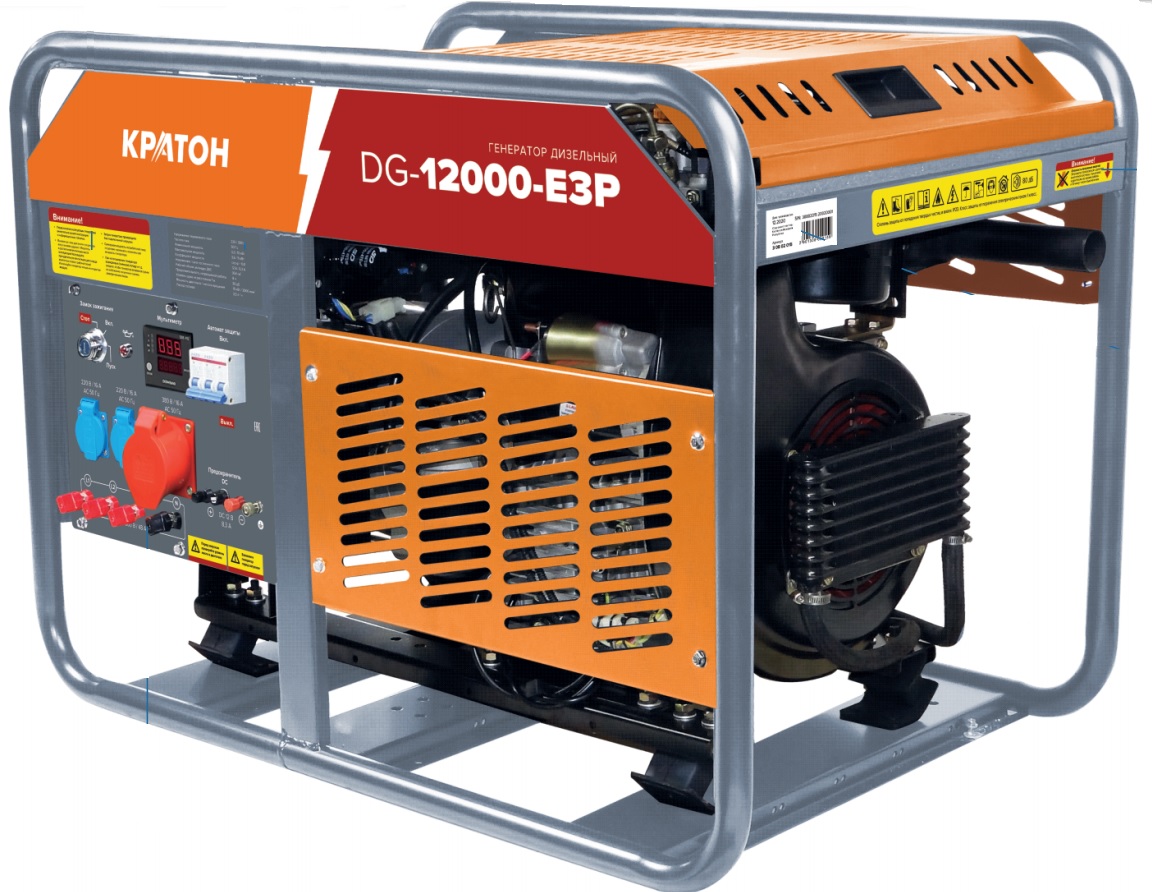 Электрогенератор  дизельный  Кратон DG-12000-E3P 9126956 STDN-0122174