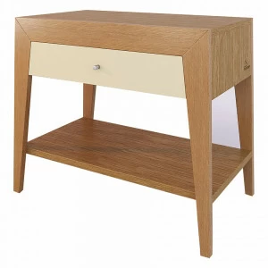 Тумбочка прикроватная светло-коричневая с бежевым ящиком 65 см Still BRAGIN DESIGN  256425 Бежевый;дуб сонома