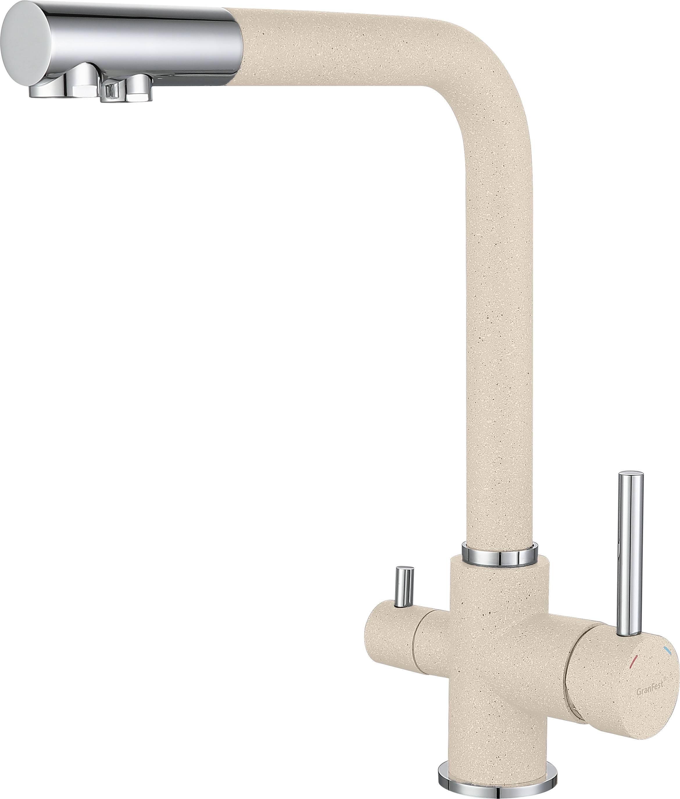 Кухонный смеситель 3611 белый GranFest 