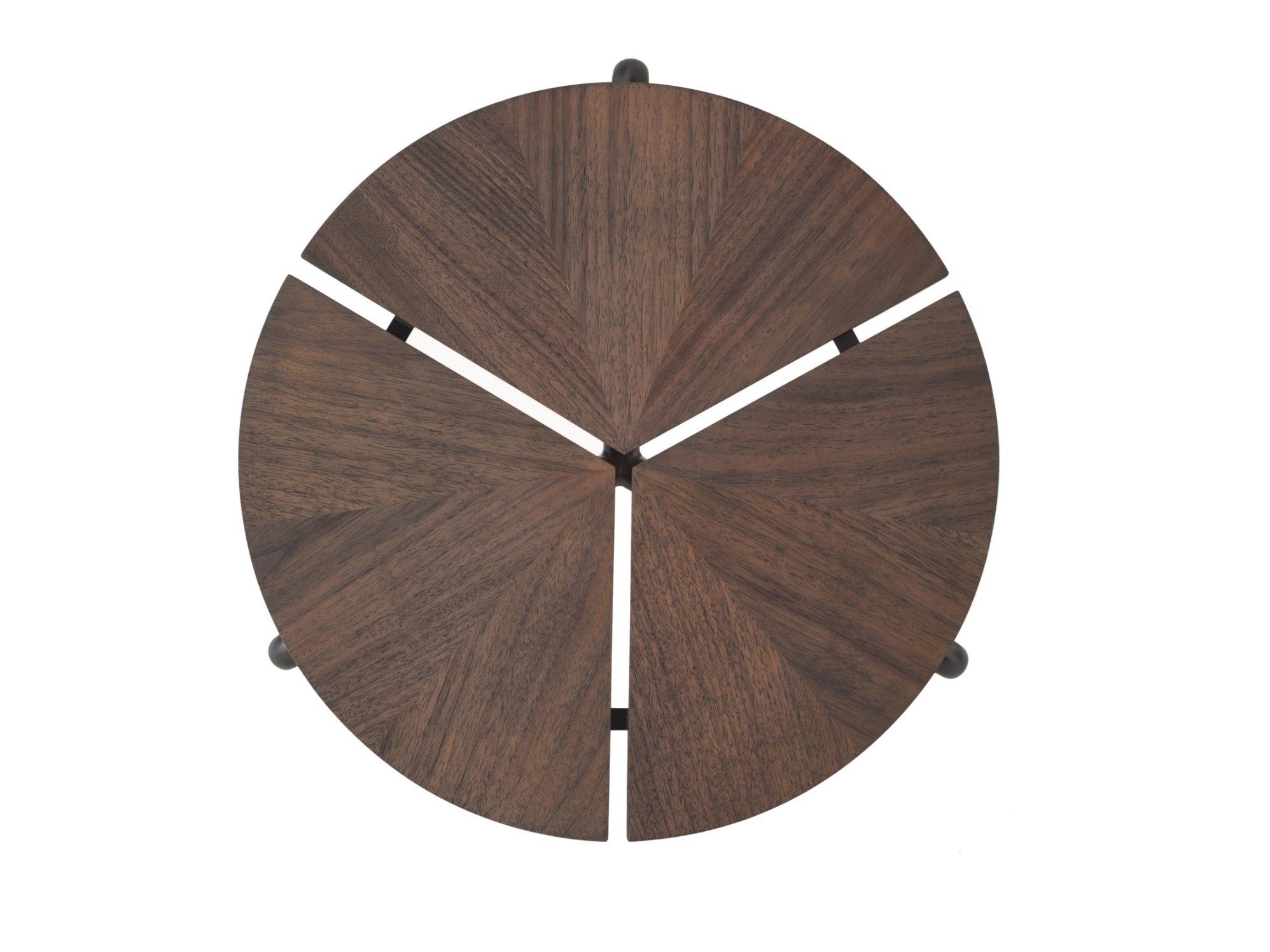 Круглый журнальный столик из нержавеющей стали и дерева BassamFellows ARCH-00104939 - Вид №9