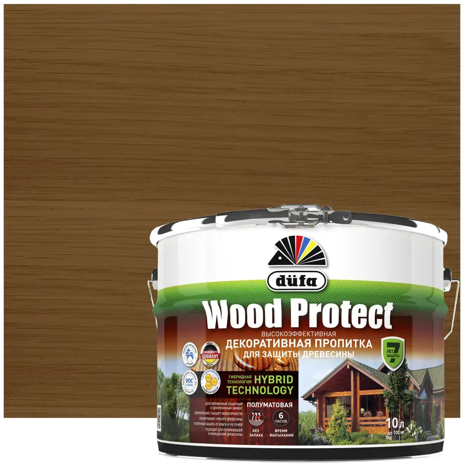 14724510 Антисептик Dufa Wood Protect цвет тик 2.5 л STLM-0005075