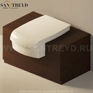 Flaminia UNA Консоль для унитаза или биде от 75 до 135 см темный дуб UNA75WB.WD