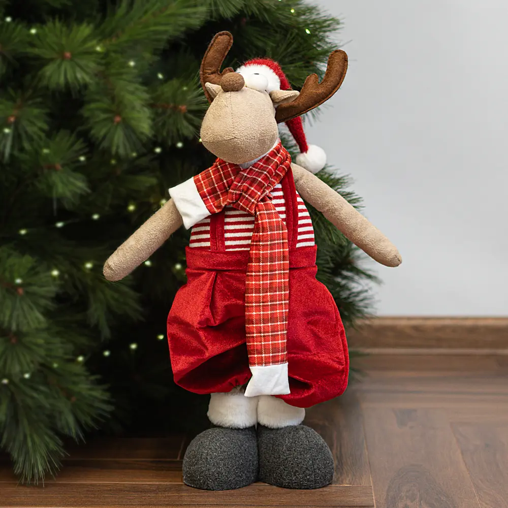 89368892 Декоративная фигура Олень Рождественский 40 см красная STLM-1330990 Santreyd  - Вид №1