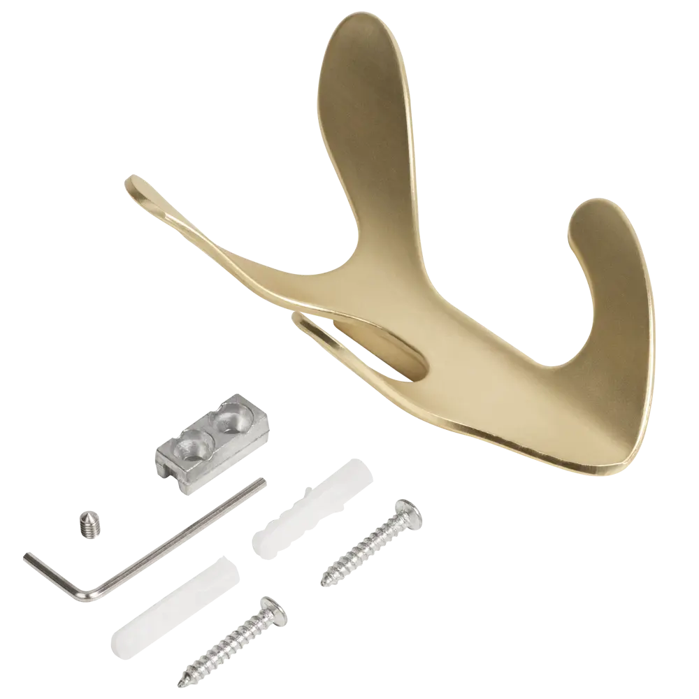 Крючок мебельный Ajax MB-LM/K-005 цвет матовое золото STLM-2100165 - Вид №2