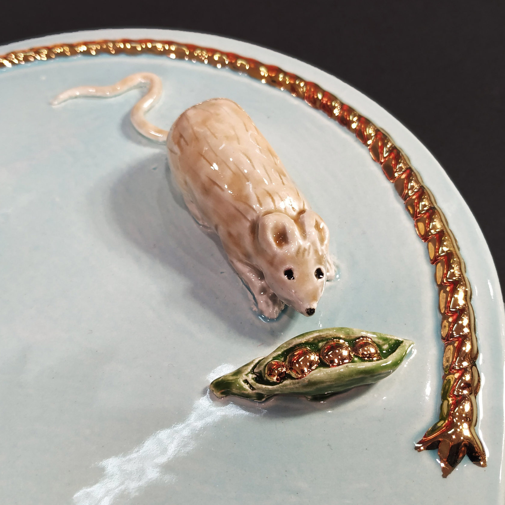 Доска для сыра (Золото) белый/золото PROVANSFAIENCE sun-id-994557 - Вид №1