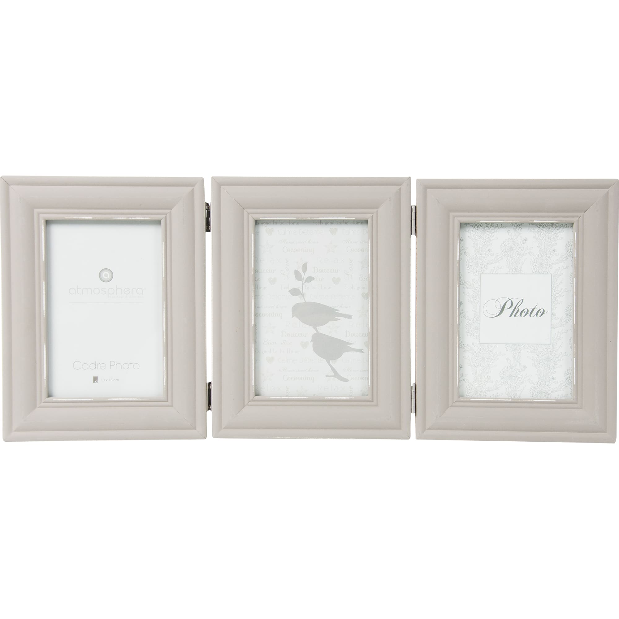 82011914 Рамка на 3 фотографии, цвет серый Santreyd 