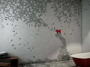 GLAMORA Моющиеся виниловые обои с тиснением Card