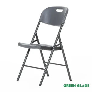 91990277 Стул садовый складной Green glade С054 53 см x 46 см x 87 см пластик серый/серебристый STLM-1394388