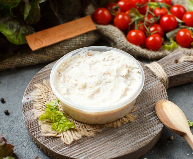 6517 Сало соленое с чесноком (протертое) Вкусляндия  - Вид №1