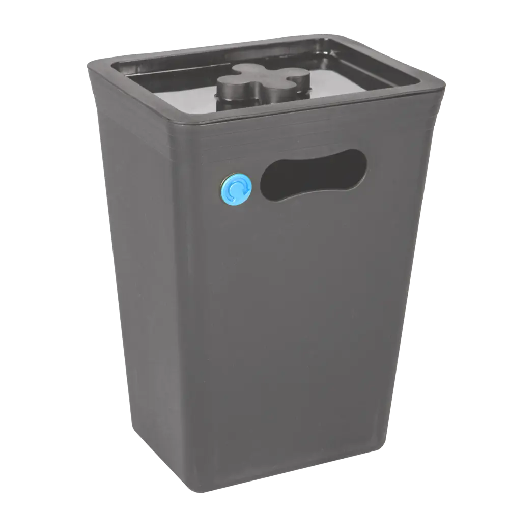 Контейнер для мусора Stockholm 19.5x24.5x33.3 см 10 л пластик цвет серый PLAST TEAM STLM-2006436