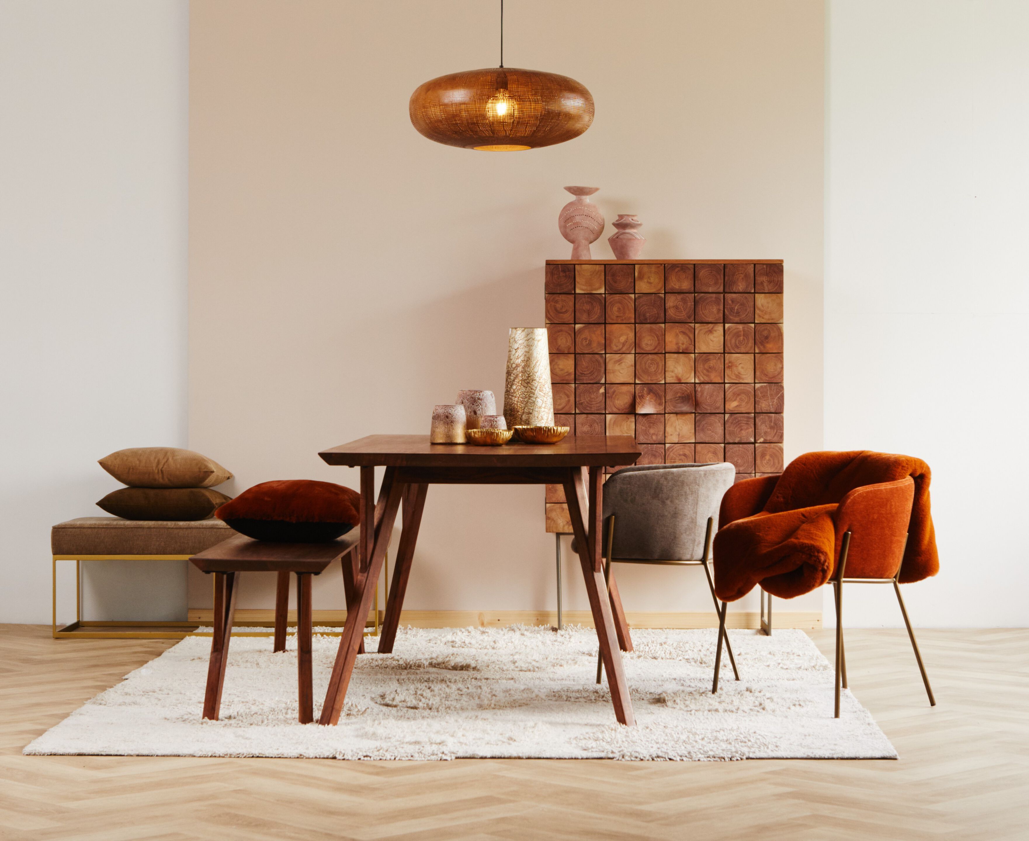 Скамья из акации POMAX Hopper ARCH-00079525 - Вид №5