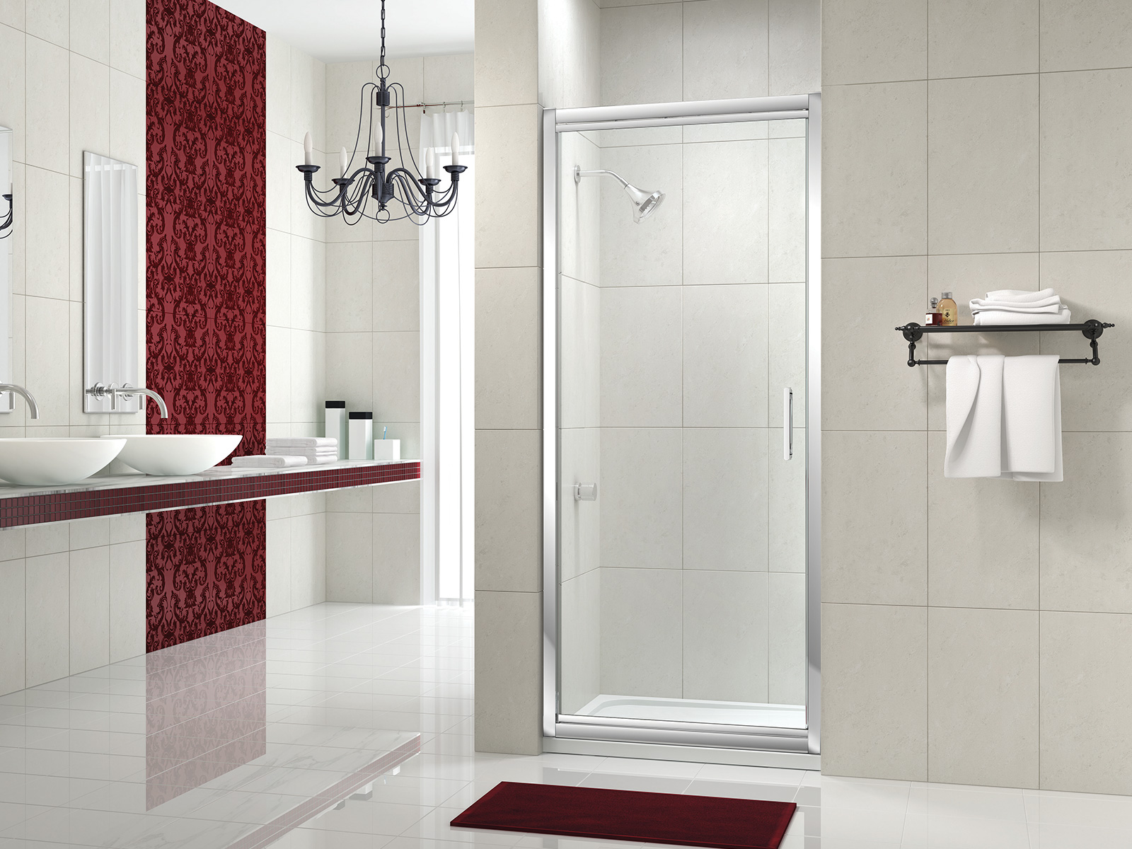 Дверь в нишу MS84411 Merlyn 8 Series Хромированный 