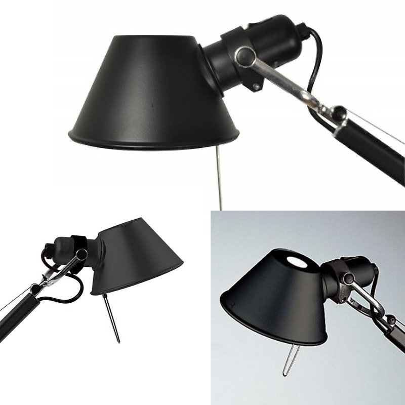 Настольная лампа 37х45см черная Tolomeo Micro A011830 ARTEMIDE  00-3883002 Коричневый;черный  - Вид №3