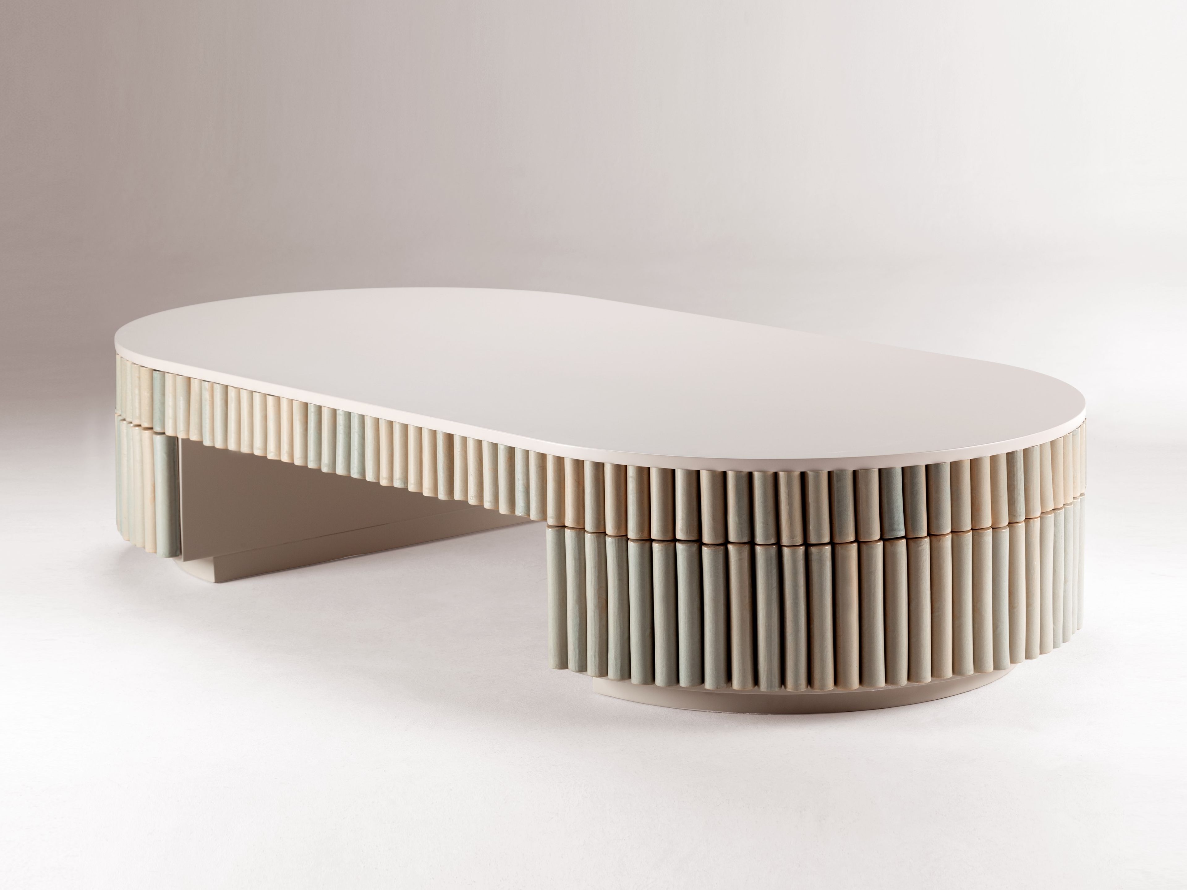 Керамический овальный журнальный столик DOOQ Nouvelle Vague ARCH-00149048