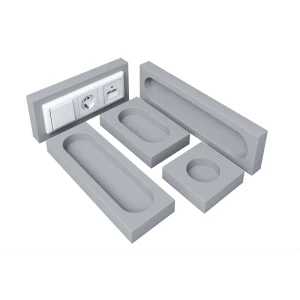 92026809 Подрозетник звукоизоляционный SoundGuard S-BOX 3 3-секционный 263x115x38 мм цвет серый STLM-1462958
