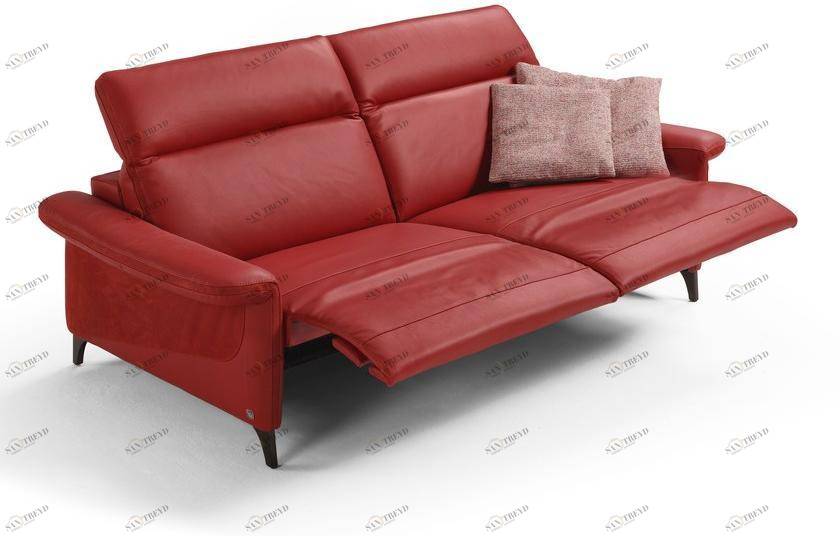 Egoitaliano Расслабляющий 3-местный кожаный диван с электроприводом sun-id-1349565