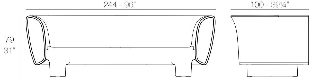 VONDOM Диван Bum bum sun-id-1409323 - Вид №6