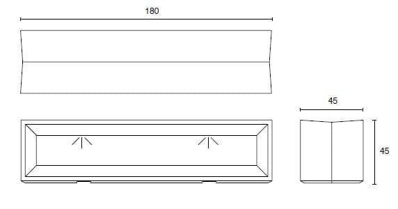 Бетонная скамья со встроенным освещением SIT Flat ARCH-00079367 - Вид №7