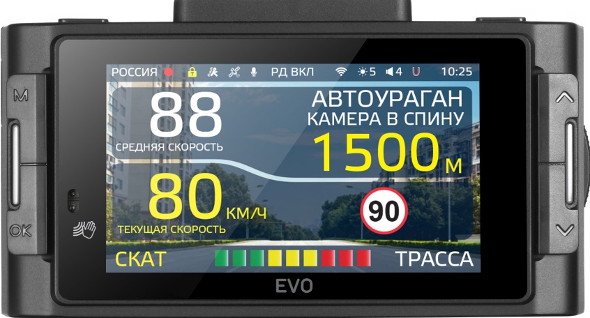 5638331 Видеорегистратор с радар-детектором iBOX EVO LaserVision WiFi Signature Dual STDN-0145495 - Вид №3