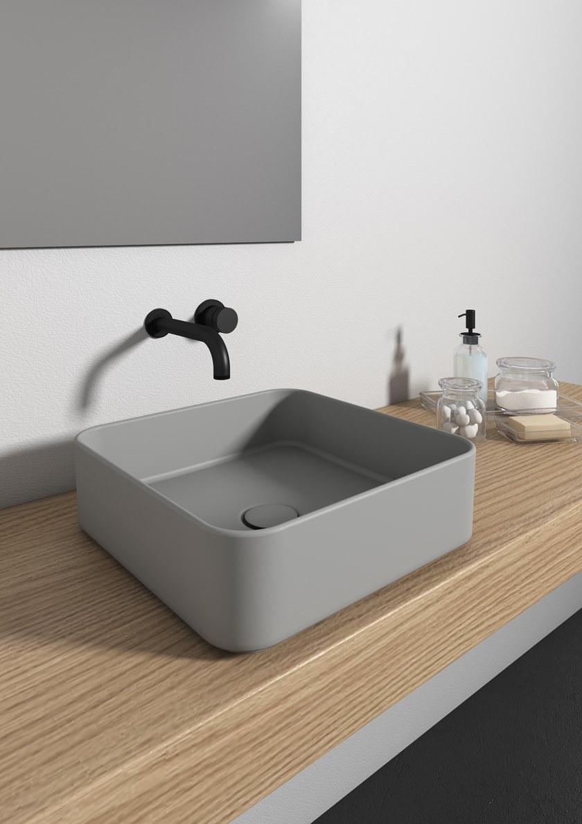 Sma42qu40001 Накладная раковина на столешницу  овальная Olympia Ceramica Smash - Вид №2