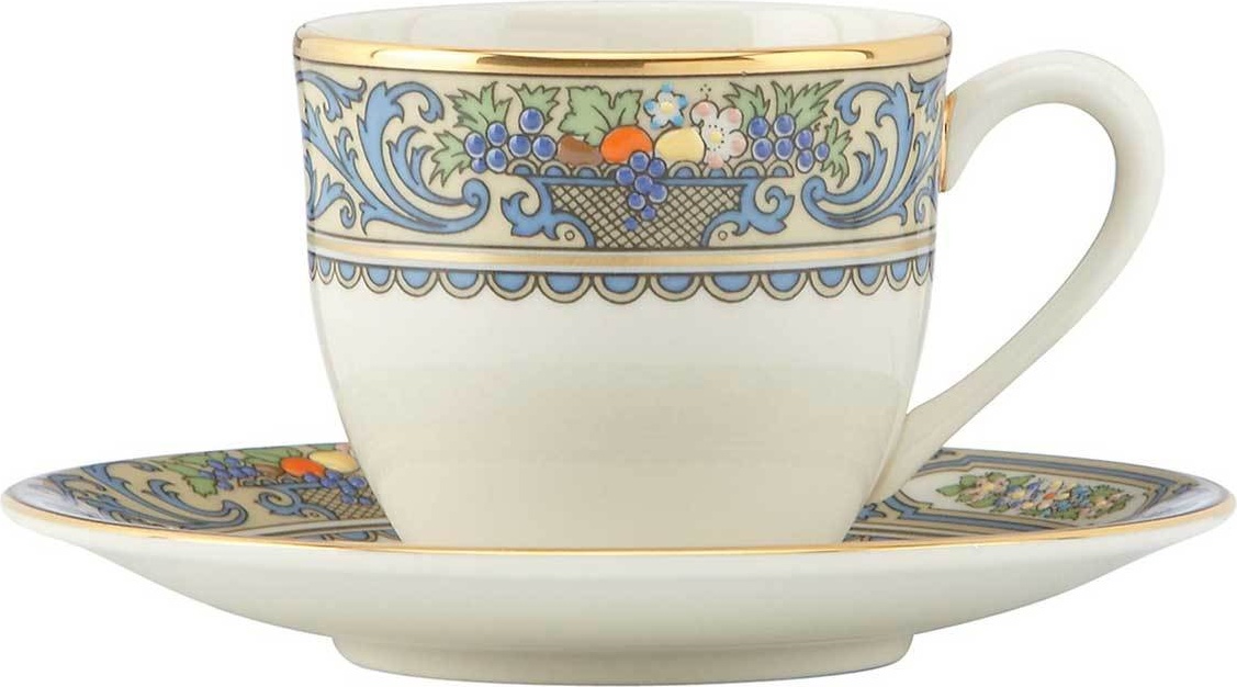 10563269 Lenox Чашка кофейная с блюдцем Lenox "Осень" 90мл Фарфор костяной 