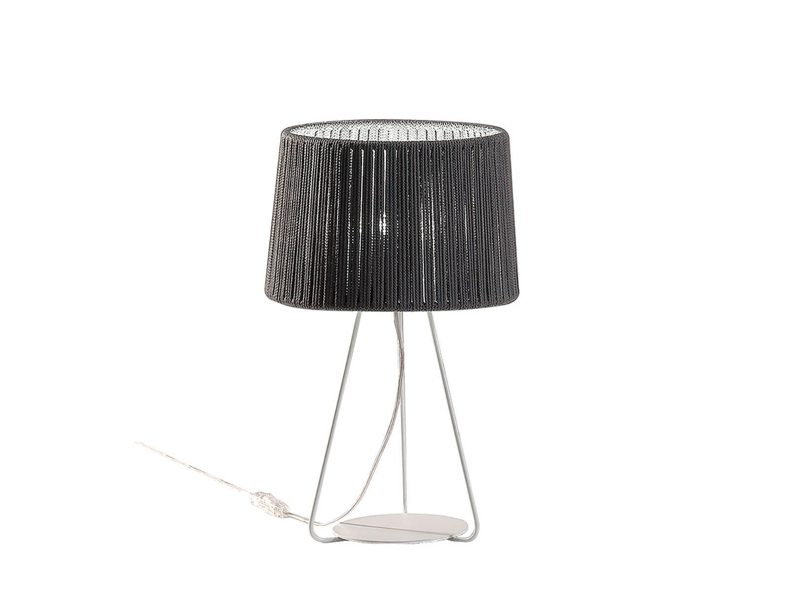 Светодиодная настольная лампа ручной работы из веревки и металла Olé Lighting Drum ARCH-00084195 - Вид №1
