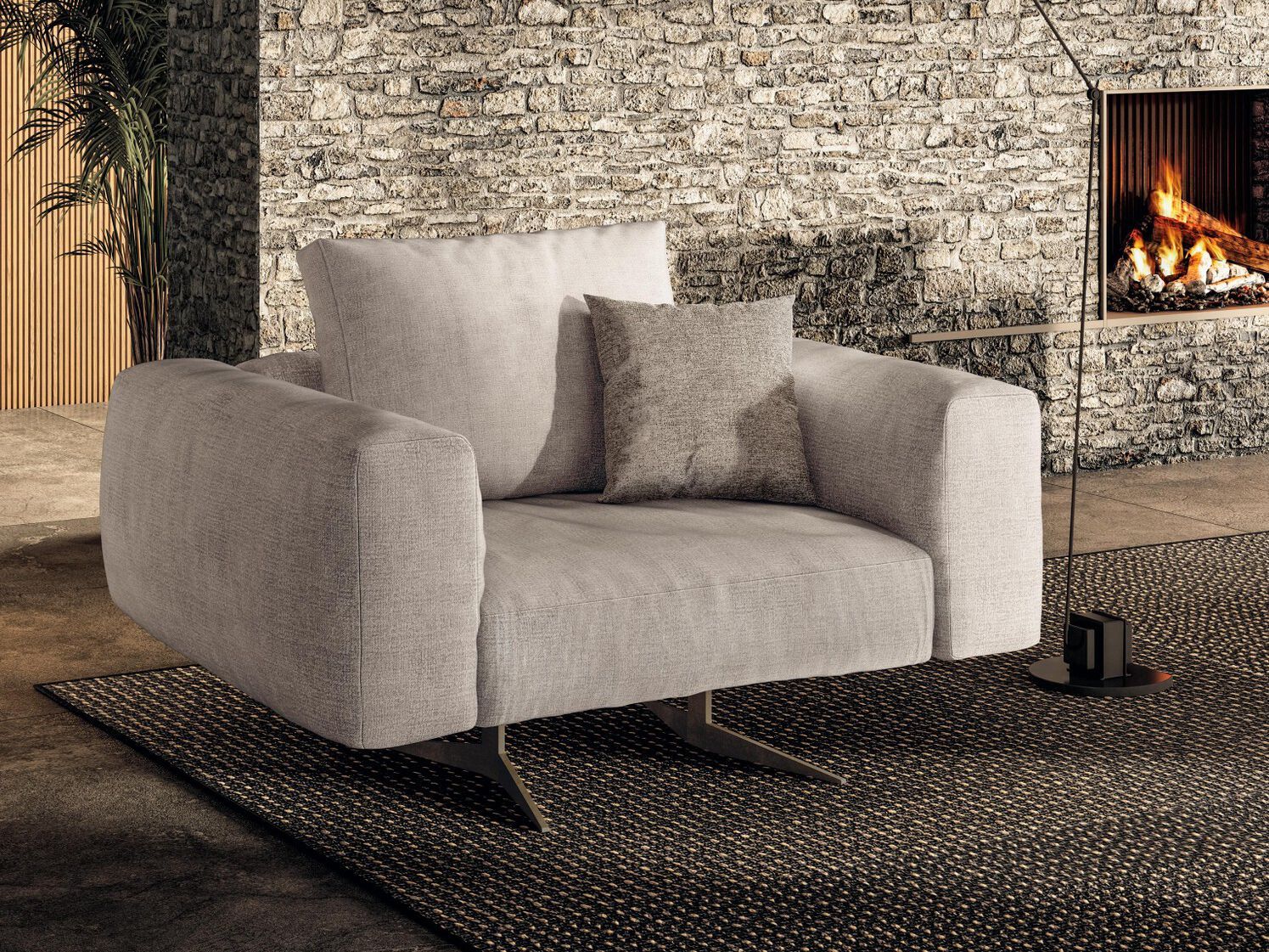 Тканевое кресло с подлокотниками Lago AIR SOFT - 2720 ARCH-00041822 - Вид №1