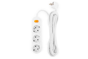 15911588 Удлинитель PC 5м 3р с/з, с выкл. 10А/2,2кВт PC-Y-5-3S-5 Power Cube