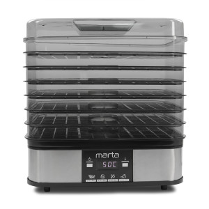 9908478 Сушилка для овощей и фруктов MARTA MT-FD1887B серебристый