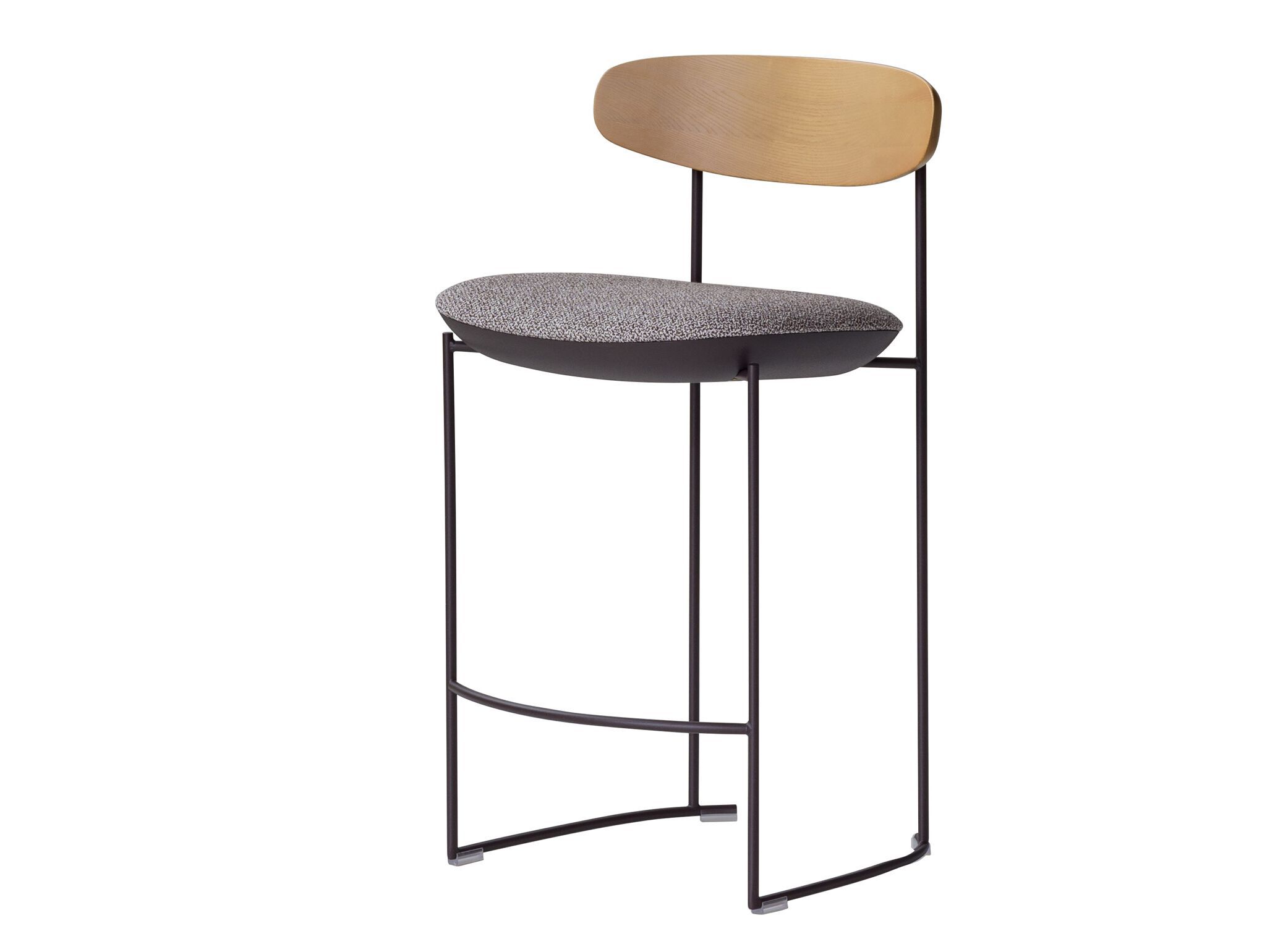 Табурет с металлическим каркасом и тканевым сиденьем Potocco Keel Light ARCH-00011598