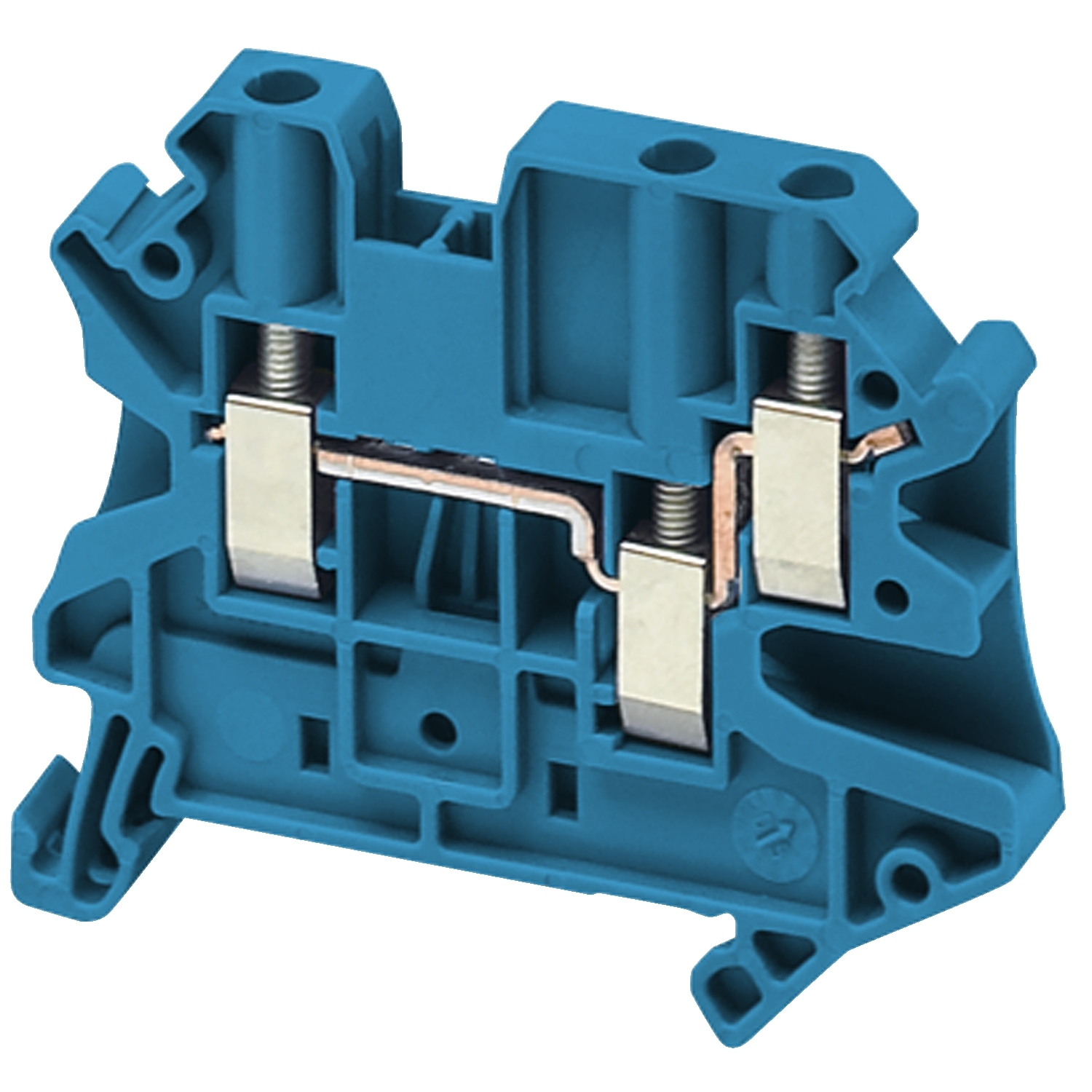 NSYTRV43BL Клеммник винтовой проходной TR 4 мм², синий Schneider Electric Linergy 