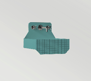 com_EXLAVFRIEZE1HC/3030 Подвесная раковина настенная прямоугольная Ex.T Frieze