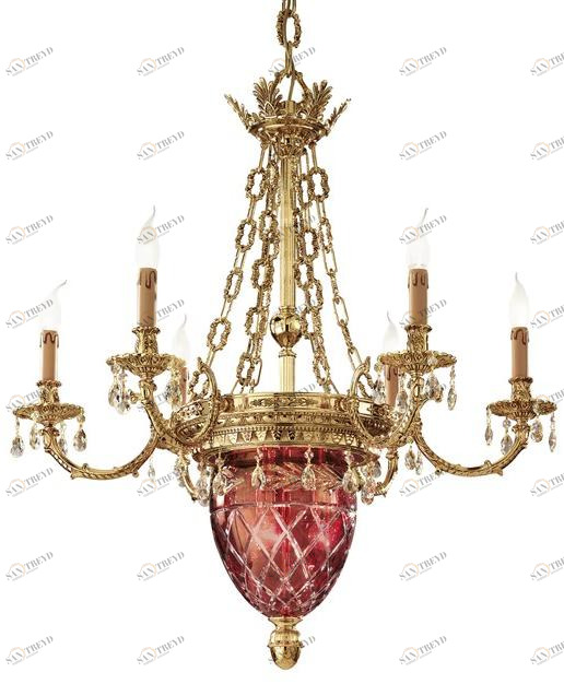 Possoni Illuminazione Люстра с градиентом из чистого золота с кристаллами swarovski® Edgard 4300/6+3 