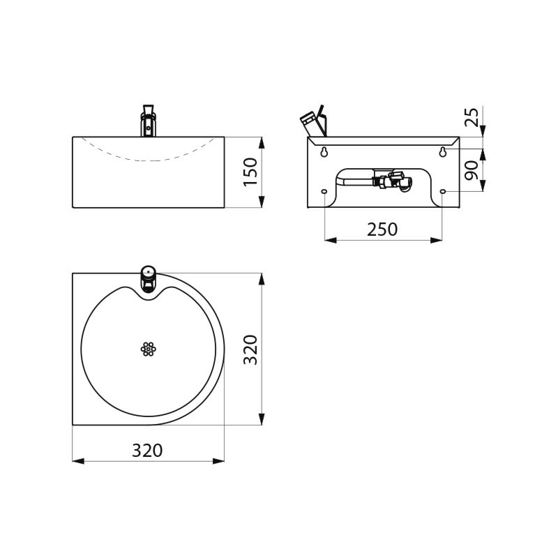 180800 Настенный питьевой фонтанчик SD DELABIE  - Вид №1