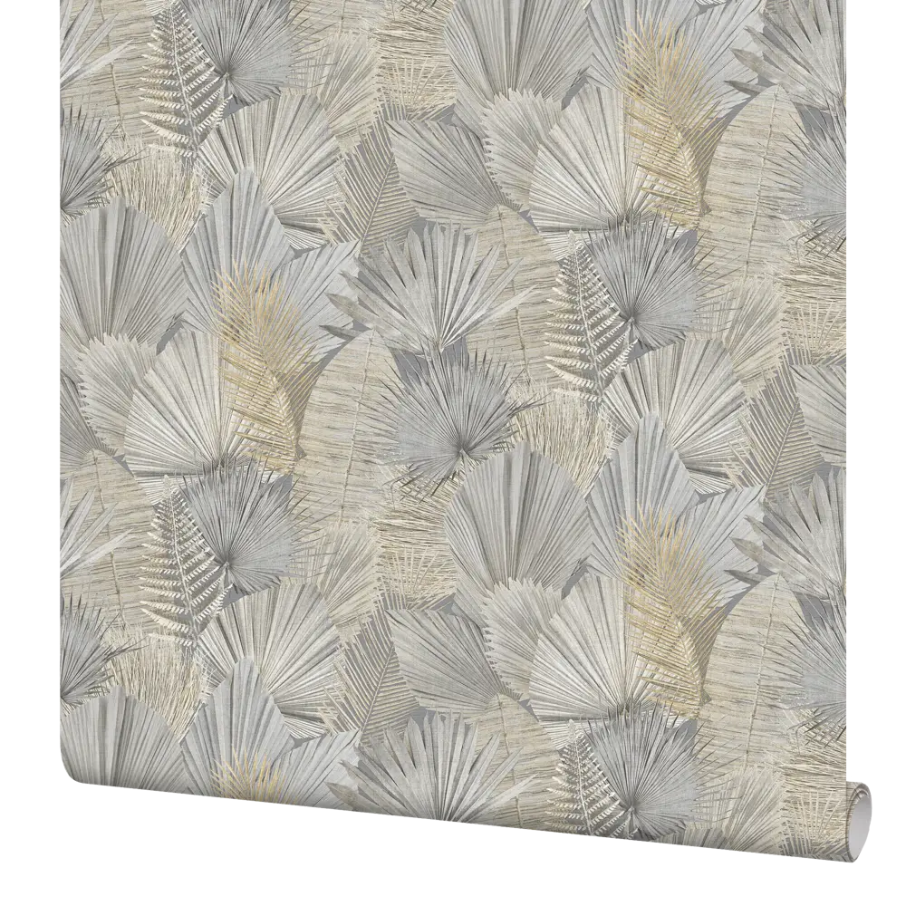 Обои флизелиновые Wall up Holiday серо-бежевые 1.06 м 647556 STLM-2127916